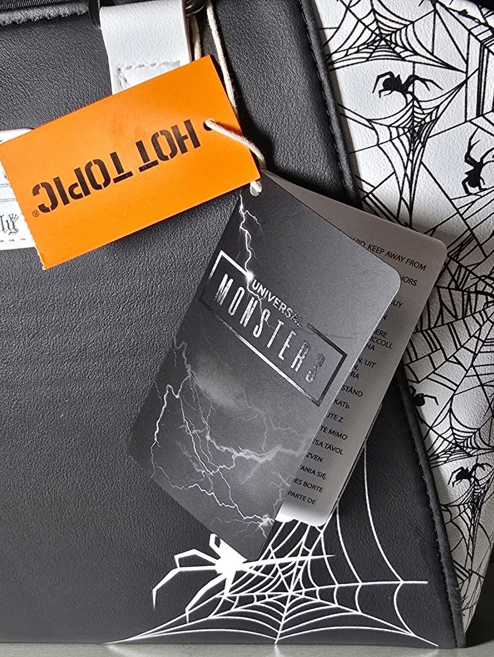 Loungefly Universal Monsters Group Spiderweb Satchel Crossbody Bag Nwt - Picture 5 of 5